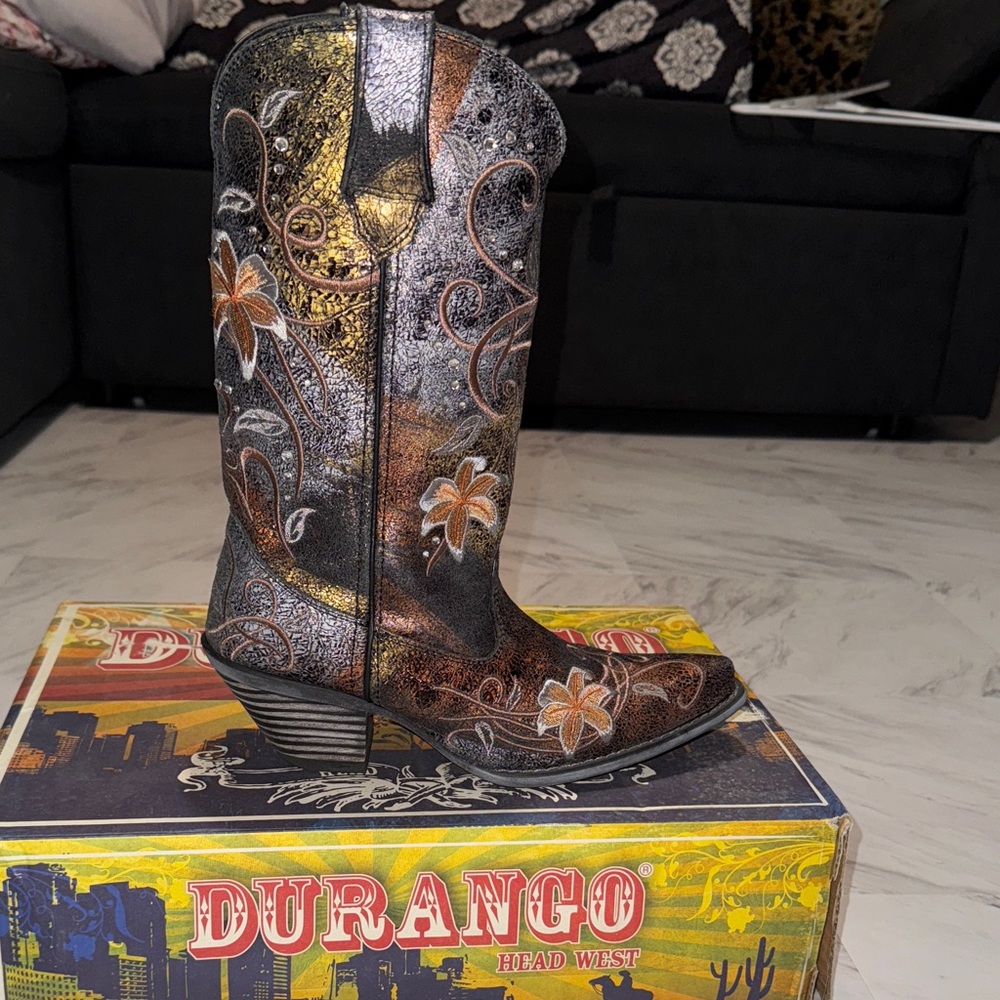 Durango Multicolor Embroidered Boots